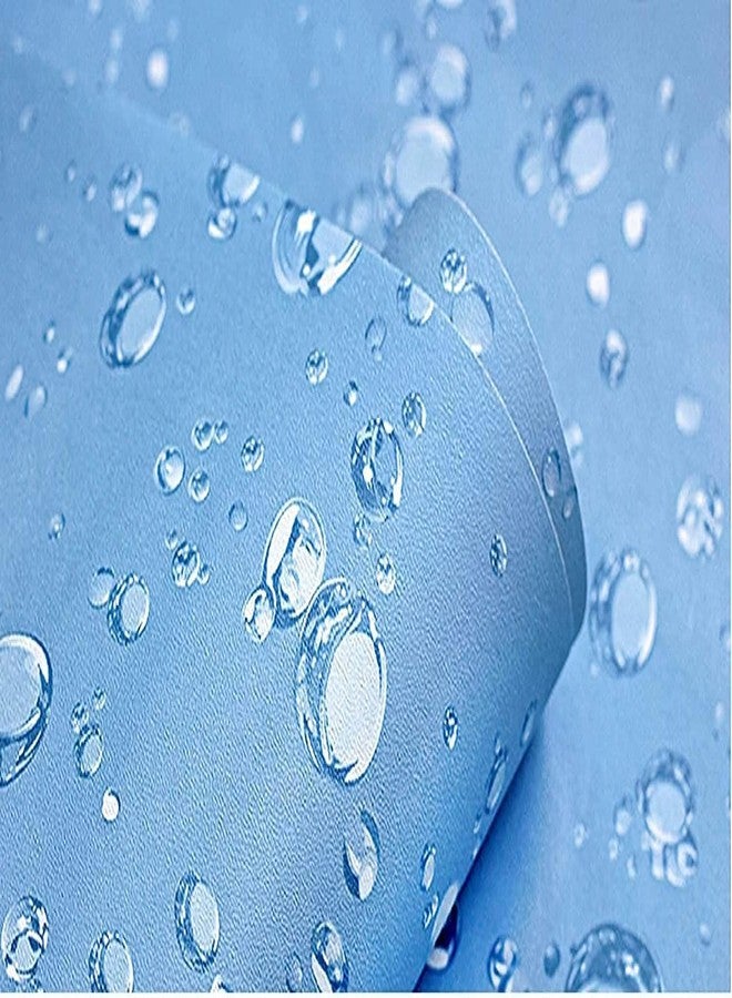ROZADIO 3D Wallpaper- Living Room Wall Sticker- Embossed Wallpapers for Home - Wall Sticker Wallpapers for Walls - Self Adhesive Wallpaper - Wall Stickers for Bedroom 45cm x 500cm-Blue (Pack of 1) - Image 1